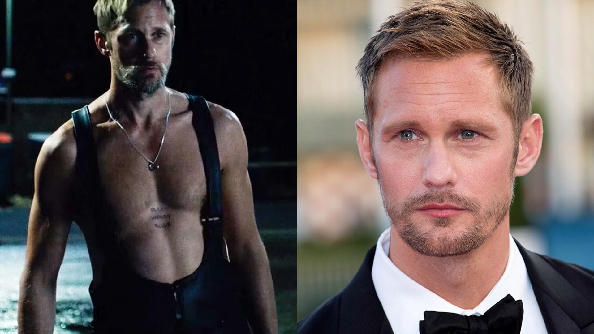 Alexander Skarsgård in Pillion and posed