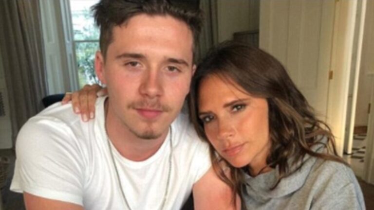 Victoria and Brooklyn Beckham