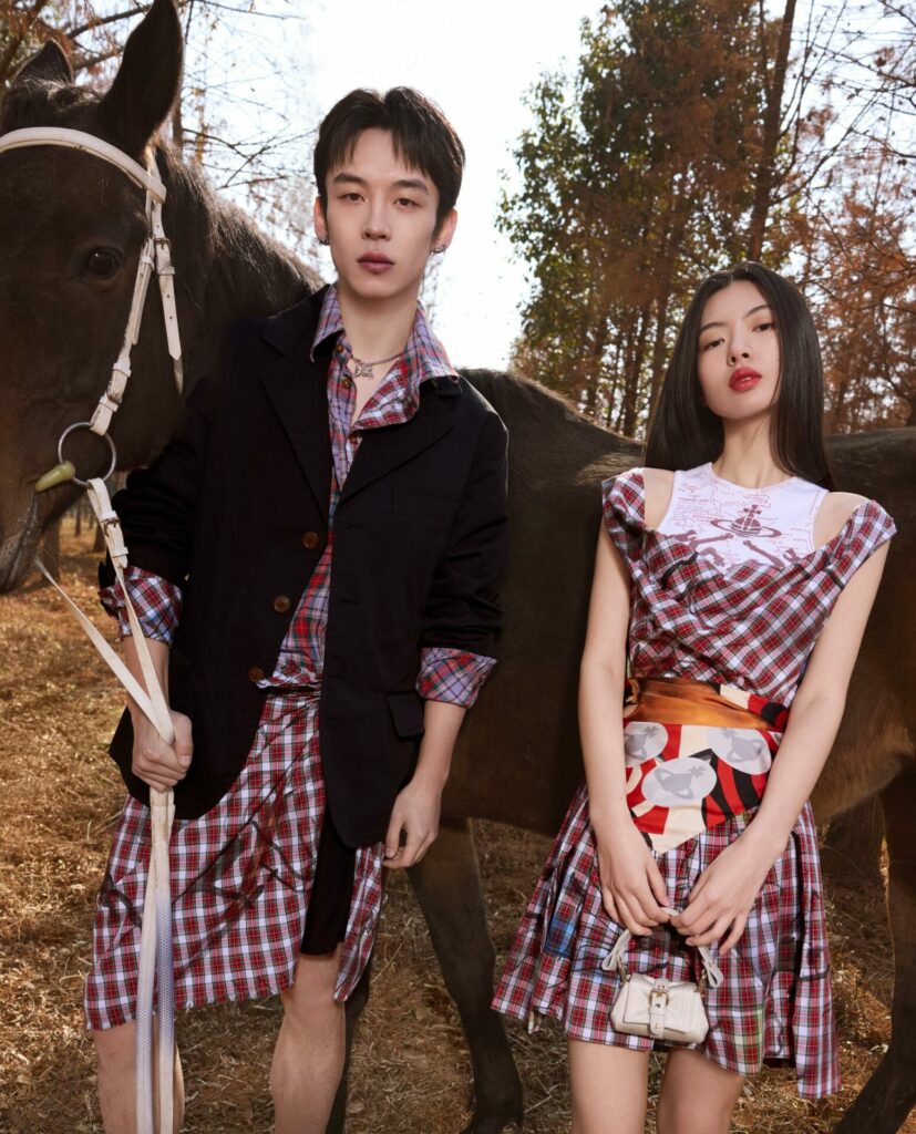 Campaign imagery of the Vivienne Westwood Year of the Horse Lunar New Year 2026 collection 