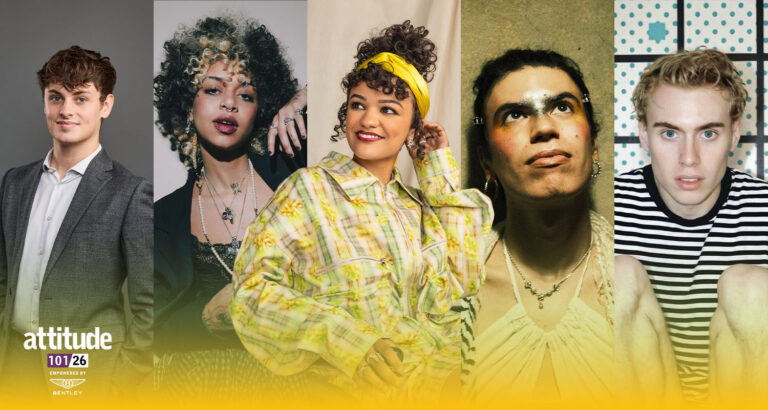 Composite image showing Cai Cherry, Nxdia, Marissa Bode, Jacob Alon, and Elijah McKenzie-Jackson in individual portrait photos, with the Attitude 101 logo visible in the corner.