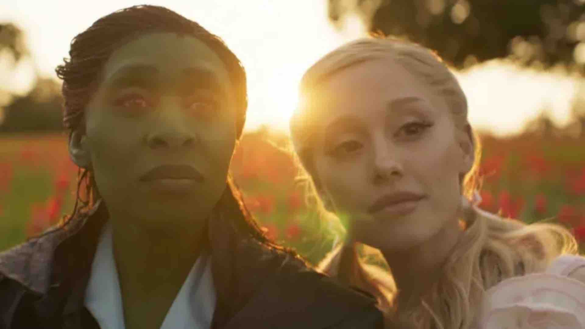 Cynthia Erivo and Ariana Grande in Wicked: For Good as Elphaba and Glinda