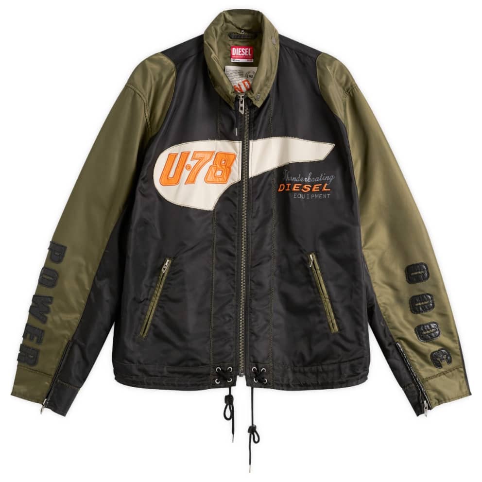 Product shot of the Reworked jacket from the Diesel x END. collaboration 