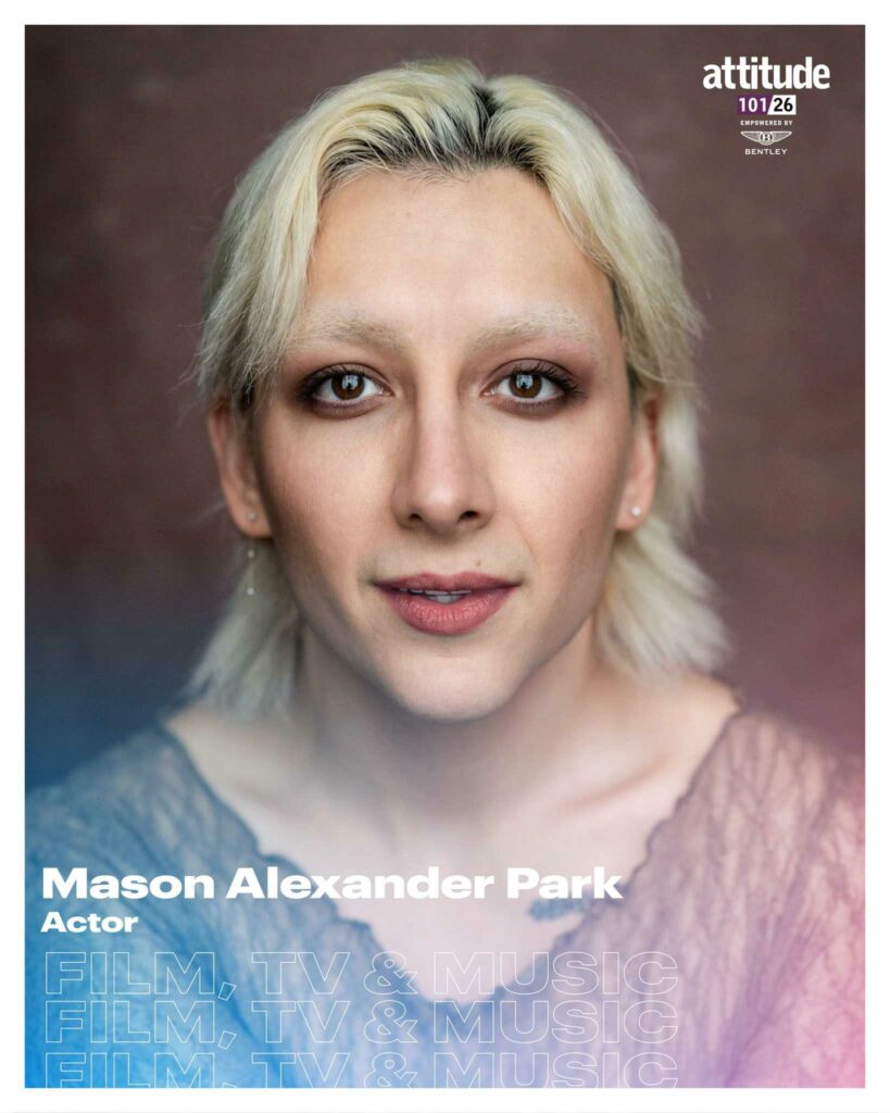 Mason Alexander Park in the Attitude 101 film, TV and music list