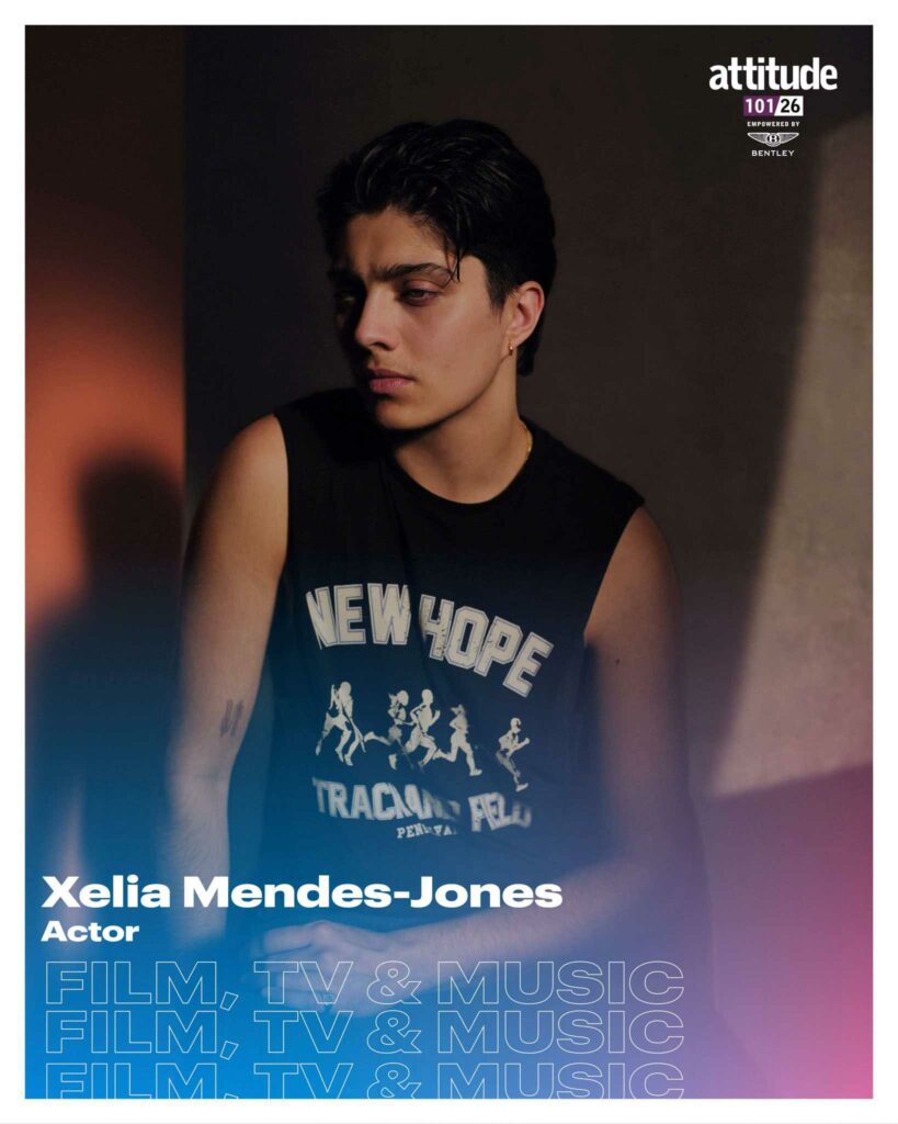 Xelia Mendes-Jones in the Attitude 101 film, TV and music list