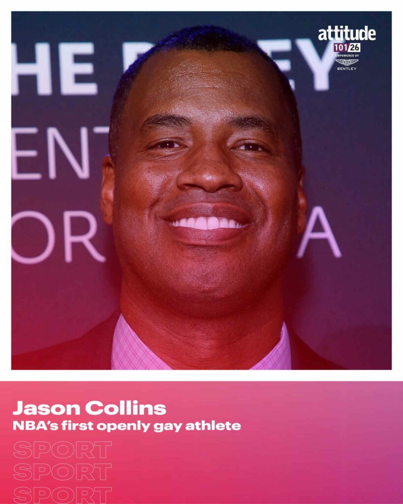 Jason Collins&nbsp;in the Attitude 101 Sport list