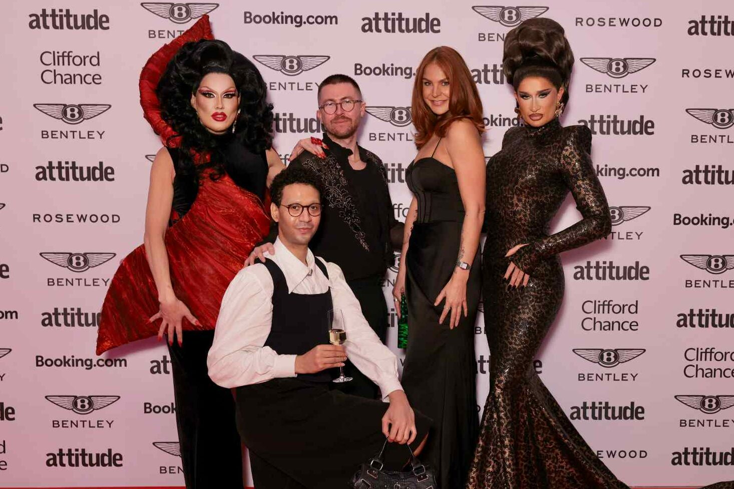 Michael Marouli, Tia Kofi and Tomara Thomas join guests on the Attitude 101 red carpet