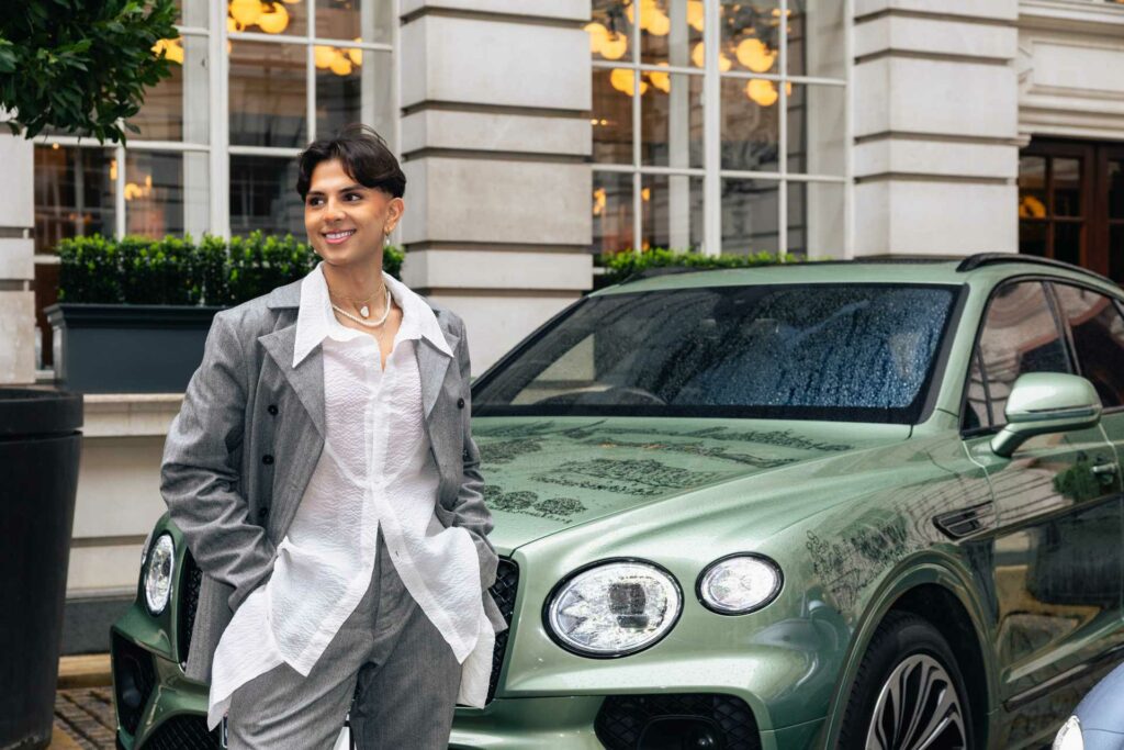Jason Patel in a Bentley at the Attitude 101 2026 event