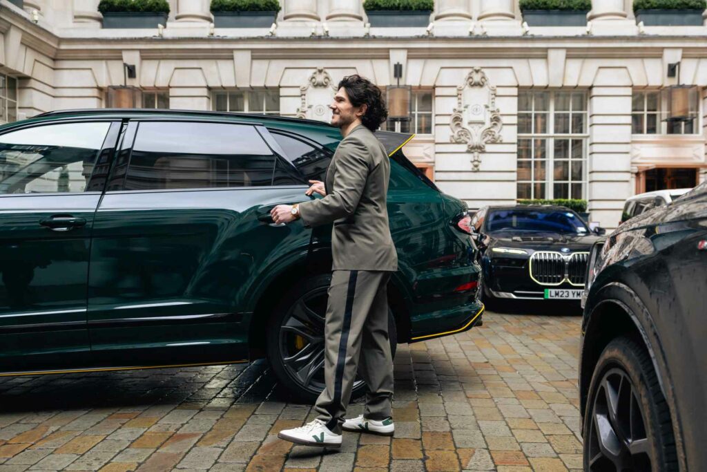 Fra Fee in a Bentley at the Attitude 101 2026 event