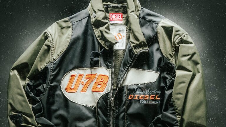 Campaign imagery of the Diesel x END. collaboration featuring designs from 1989-1992