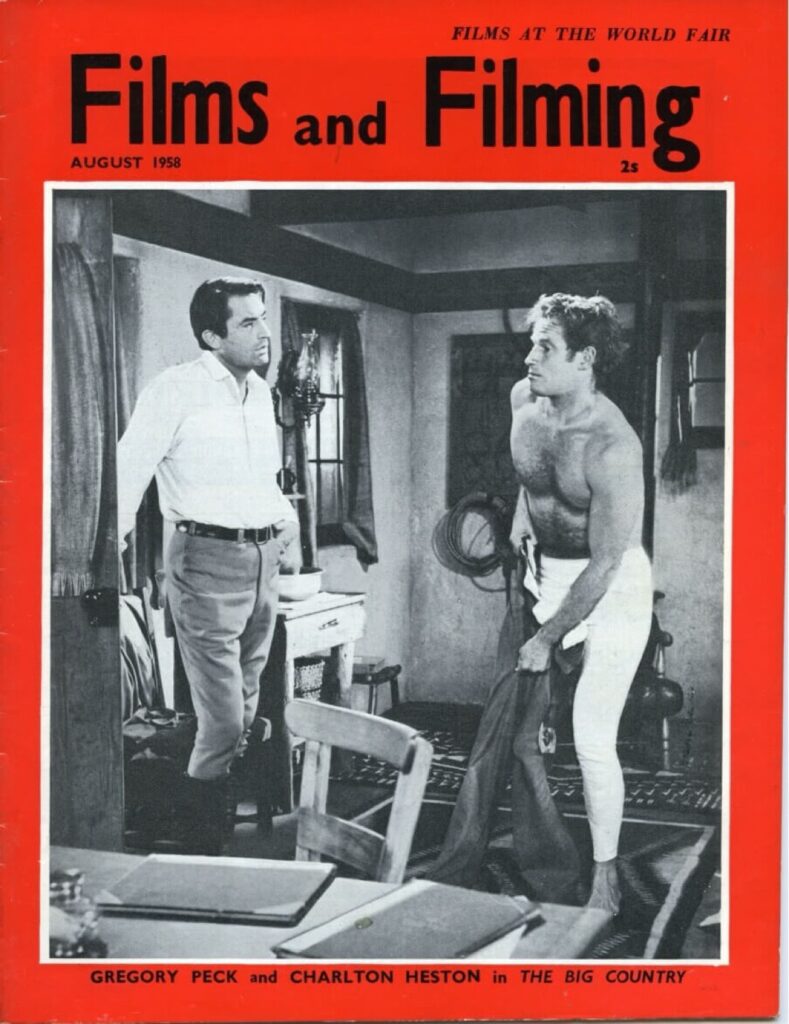 Films & Filming cover from August 1958.&nbsp;