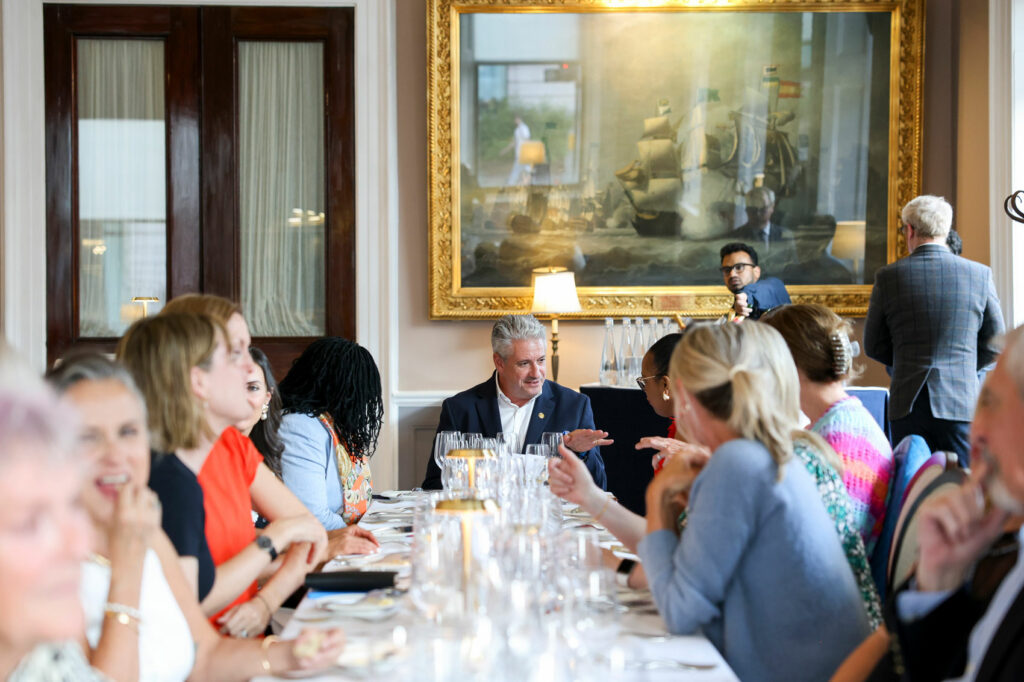 Martin Dibben hosting wine tasting at 116 Pall Mall Champagne Bar