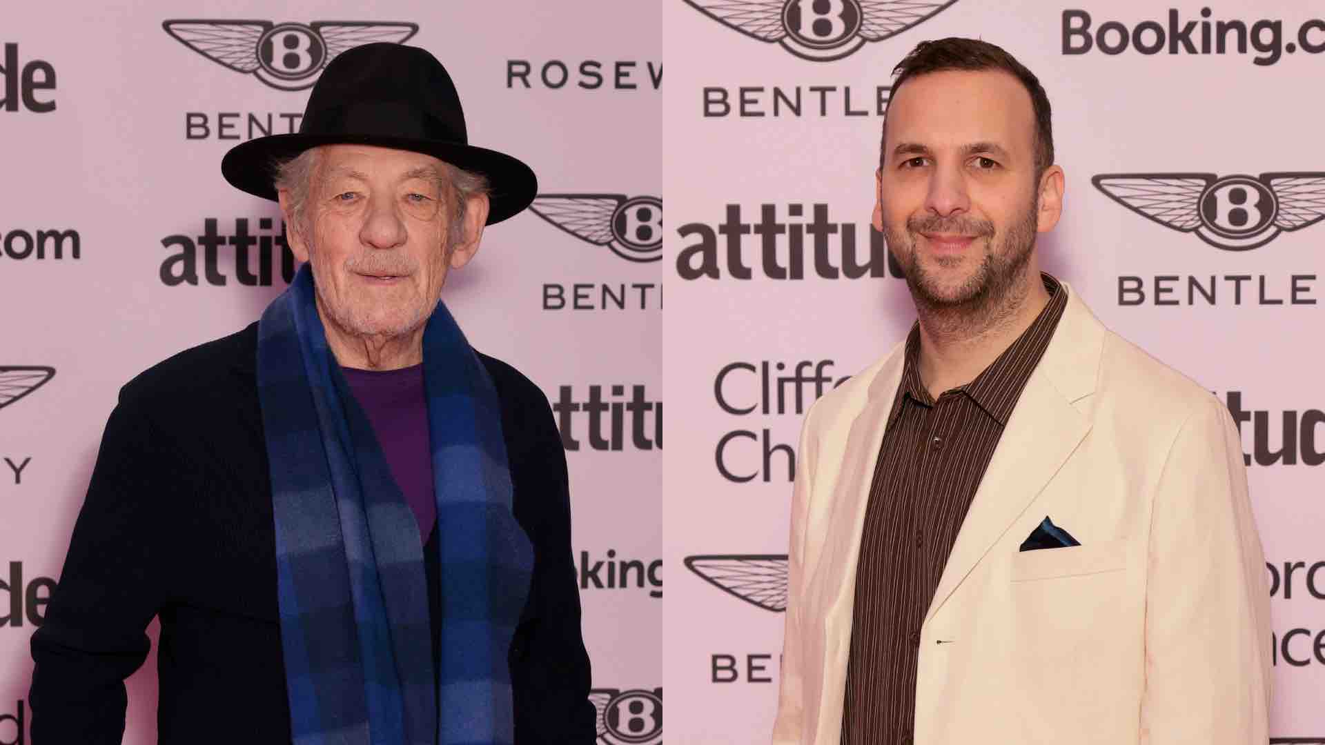 Sir Ian McKellen and Zack Polanski at the Attitude 101 event