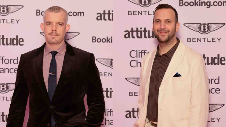 Russell Tovey and Zack Polanski at the Attitude 101 charity lunch