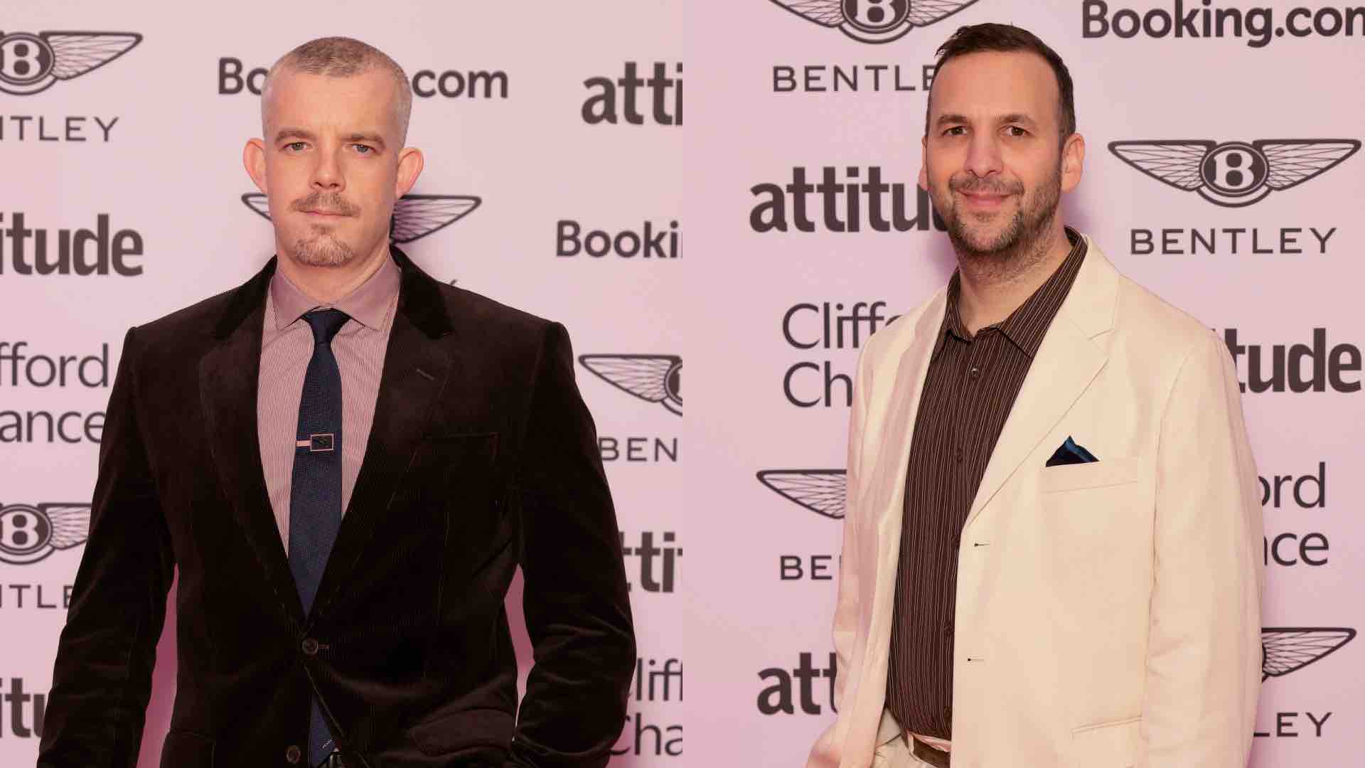 Russell Tovey and Zack Polanski at the Attitude 101 charity lunch