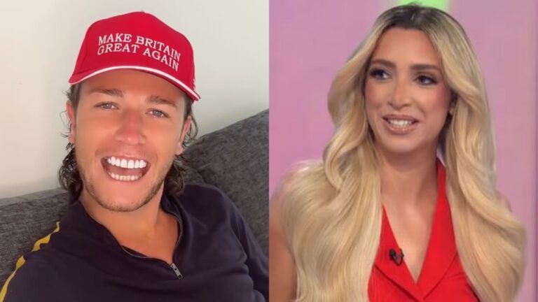 Nathan King wearing a "Make Britain Great Again" cap and GK Barry on Loose Women