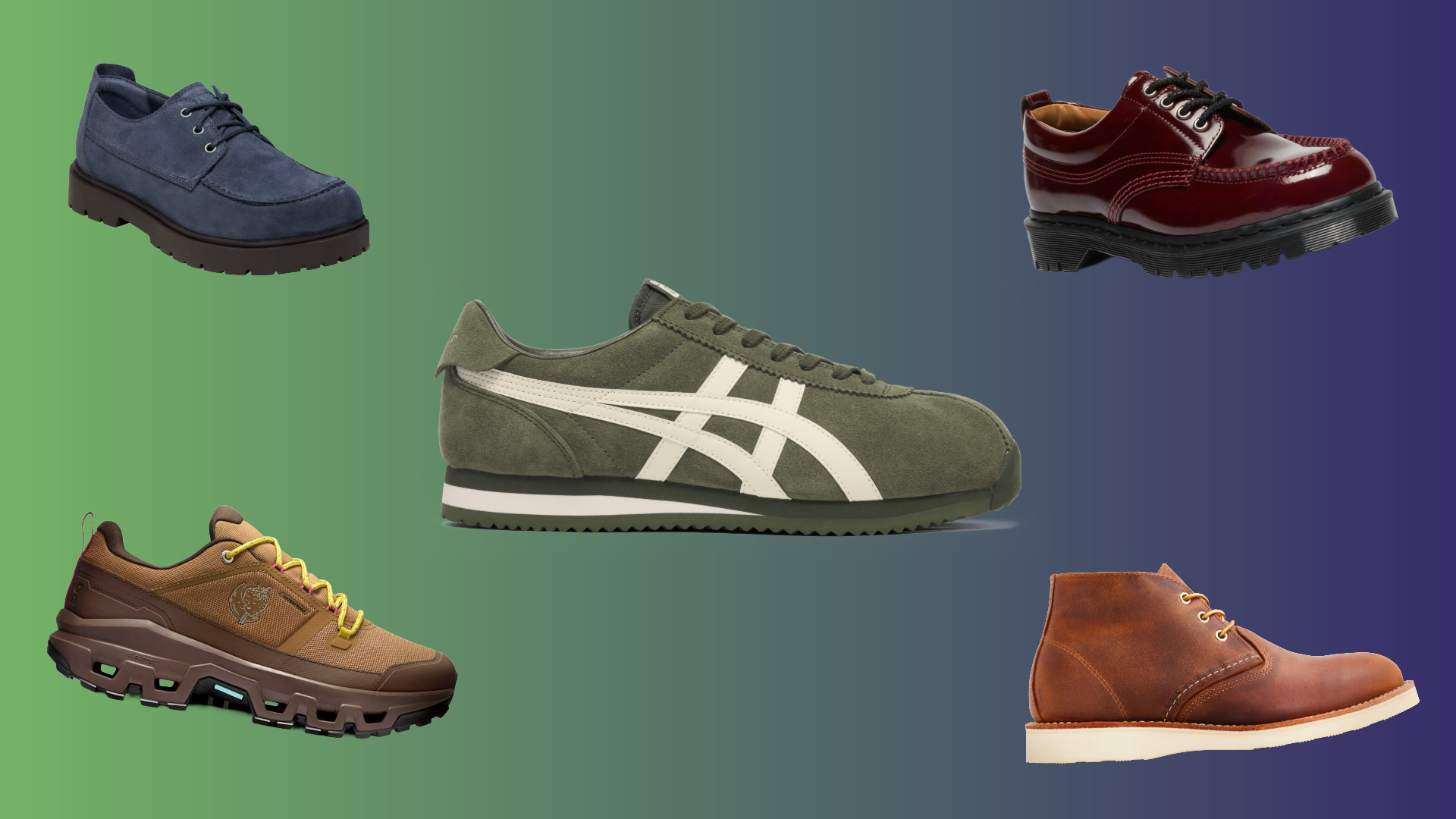 A collage of shoes included in Attitude magazine's guide to spring shoes