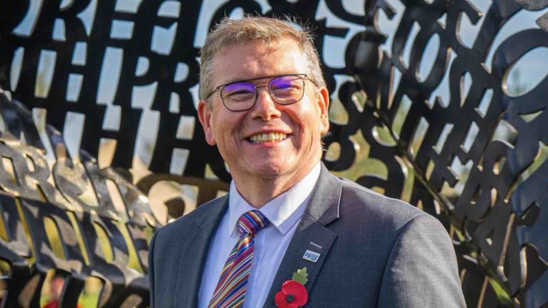 Peter Gibson smiling