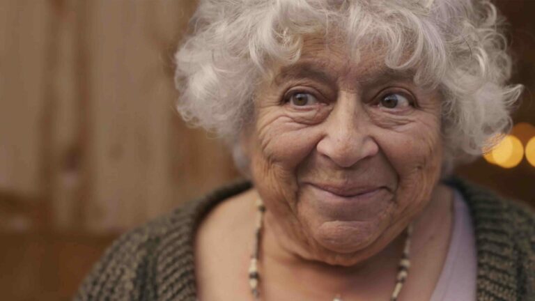 Miriam Margolyes smiling in A Friend of Dorothy still