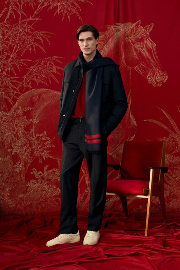 Campaign imagery of the Canali Lunar New Year 2026 collection 