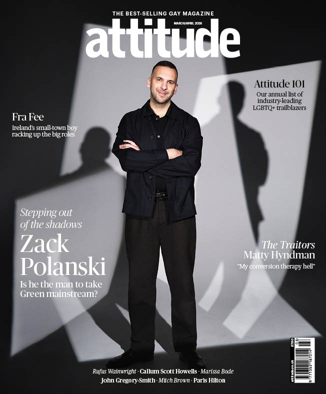 Zack Polanski on the cover of Attitude Magazine