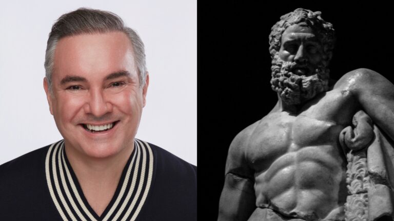 Nick Ede, marble sculpture of male torso