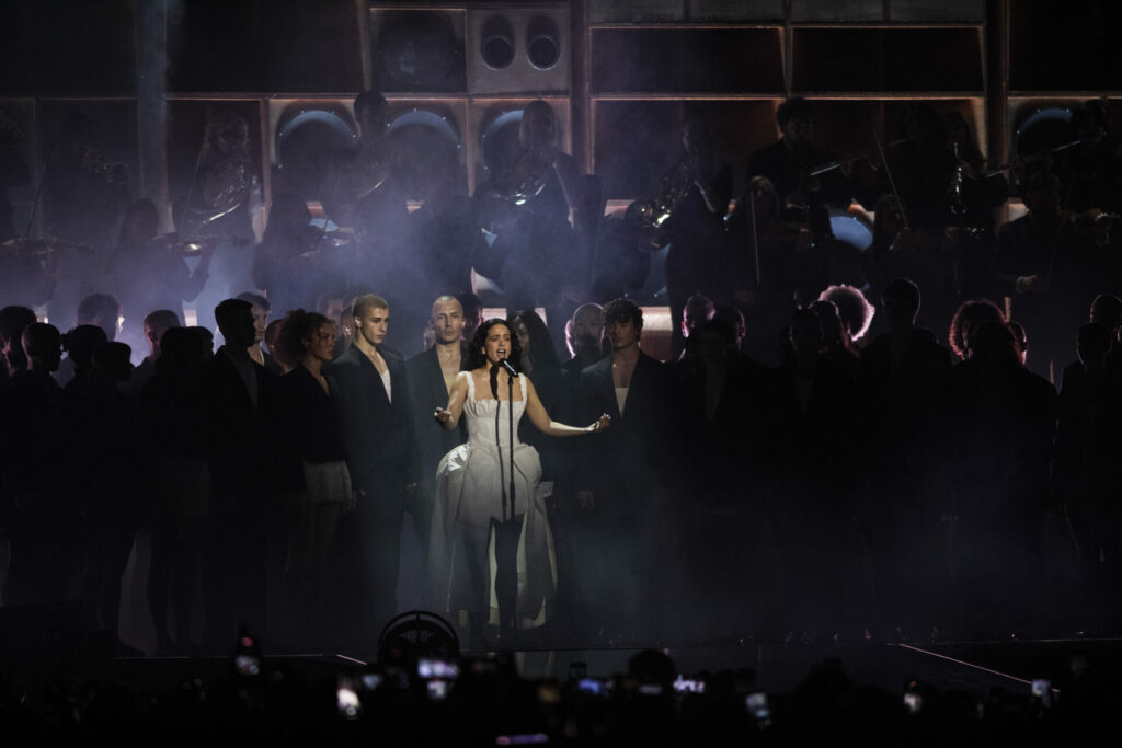 Rosalia performs at the BRIT Awards 2026