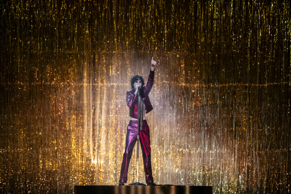 Sombr performs at the BRIT Awards 2026