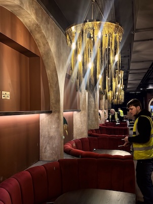 Seating at the Black Cap