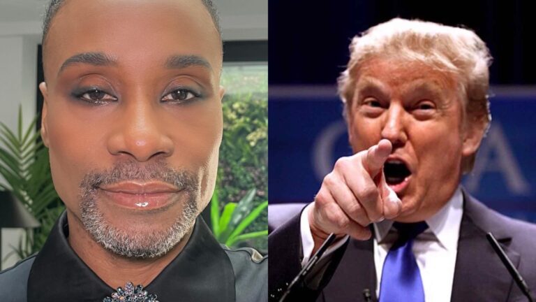 Billy Porter and Donald Trump