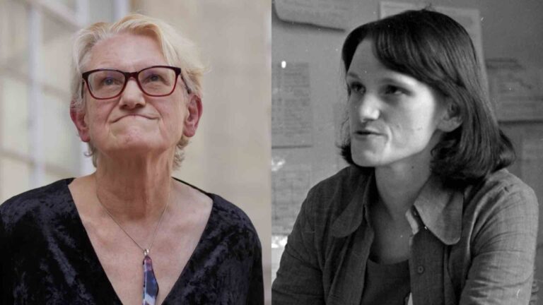 An older Nettie Pollard on the left, and Nettie in her younger years on the right