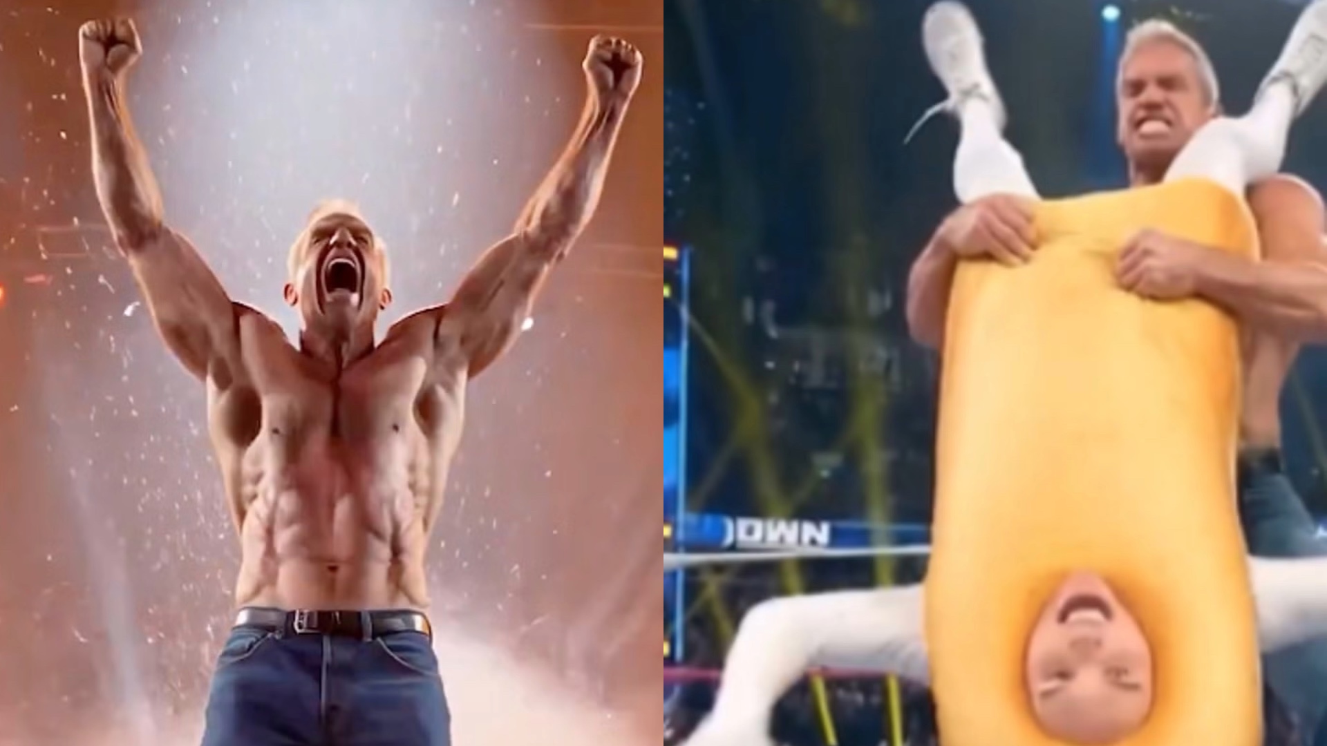 An AI-generated Robert F. Kennedy Jr. wrestles a Twinkie