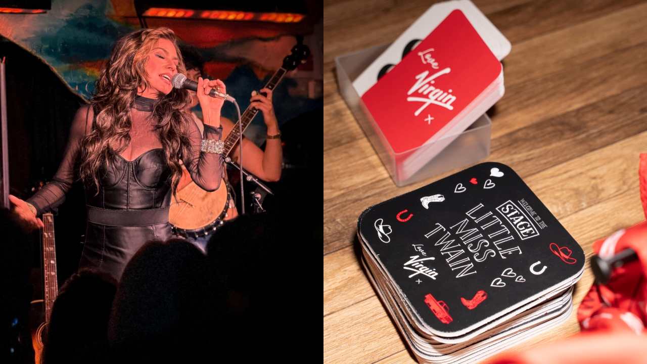 Shania Twain performing at the Shacklewell arms in London