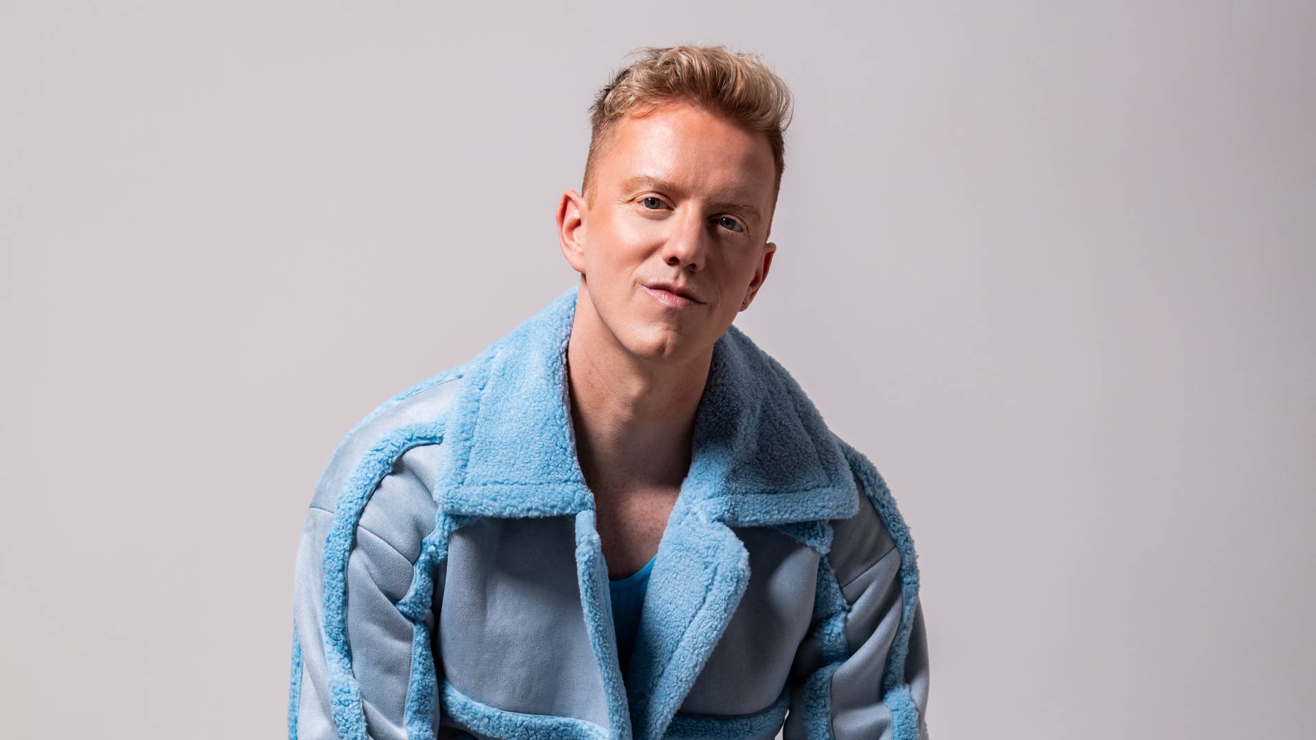 James Barr in a Blue coat