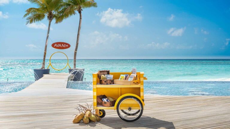 Avani book club cart in Maldives