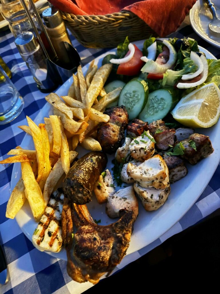 A hearty meal from Kazani restaurant