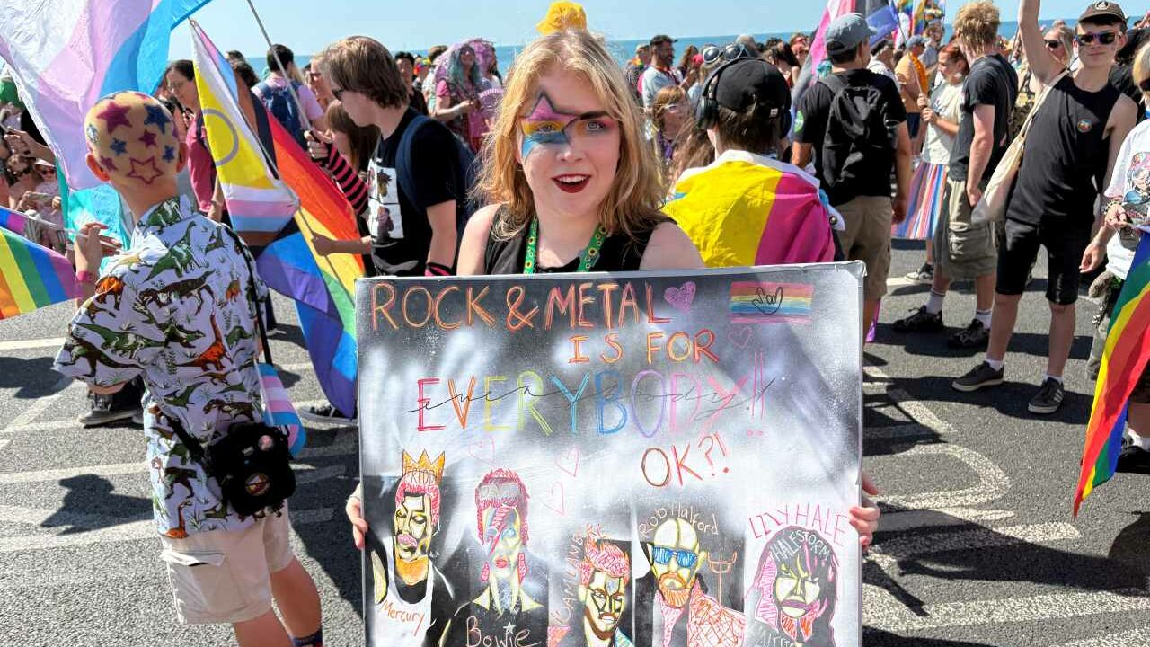 People walking in Brighton Pride 2026