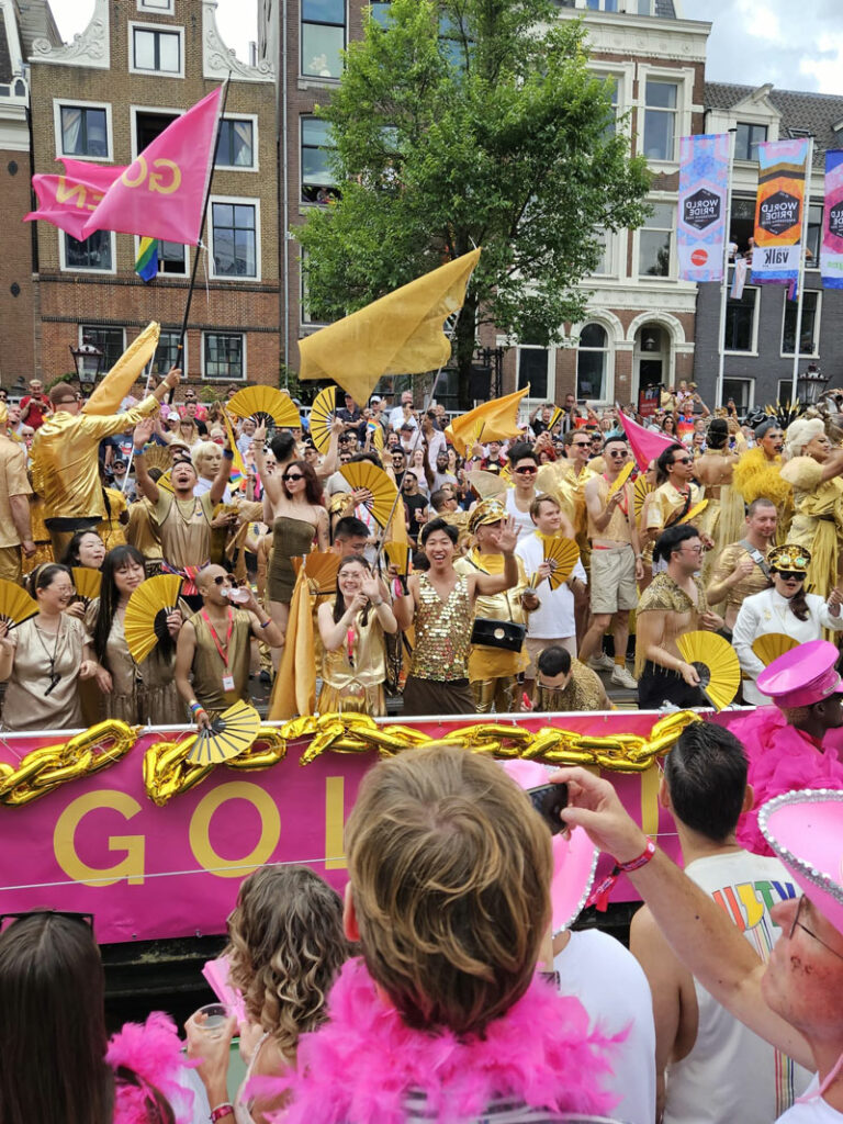 The Asian Pride float at Canal Pride