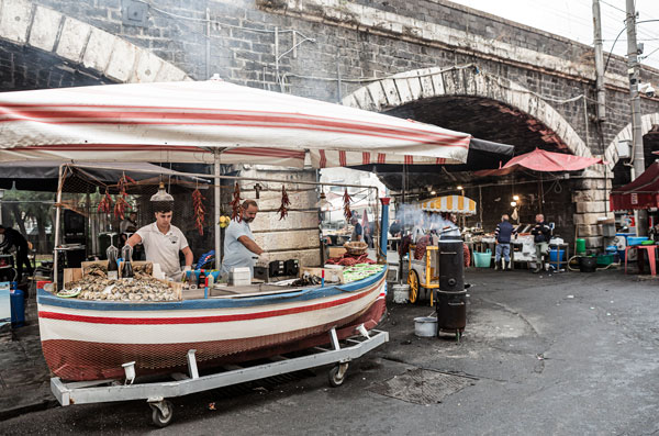 Fish market in Catania 