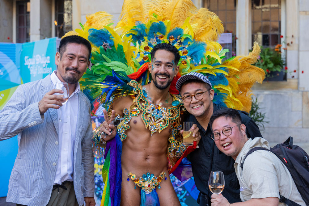 Guests at Sofitel Legend the Grand Amsterdam's WorldPride party