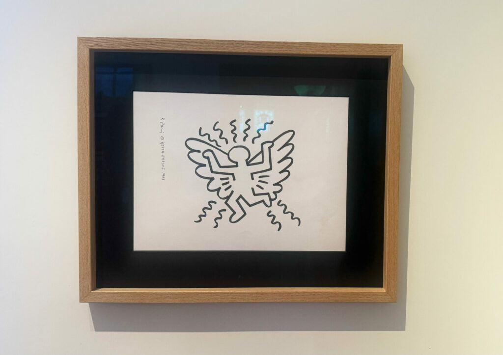 Keith Haring illustration at MOCO Museum in Amsterdam