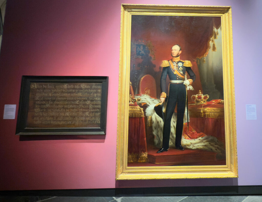 Portrait of King Willem II at Queer Amsterdam, the Pink City