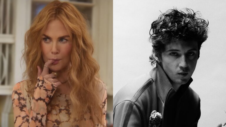 a composite of Nicole Kidman head and shoulders shot , and one of troye