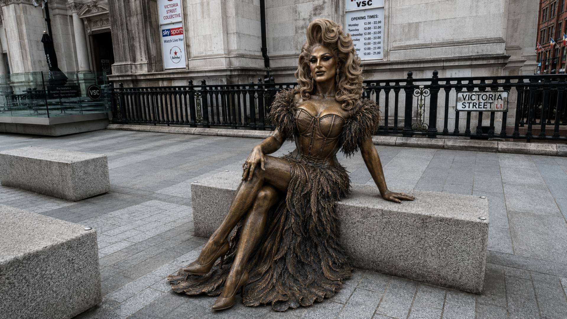 The Vivienne Statue AI Visualisation