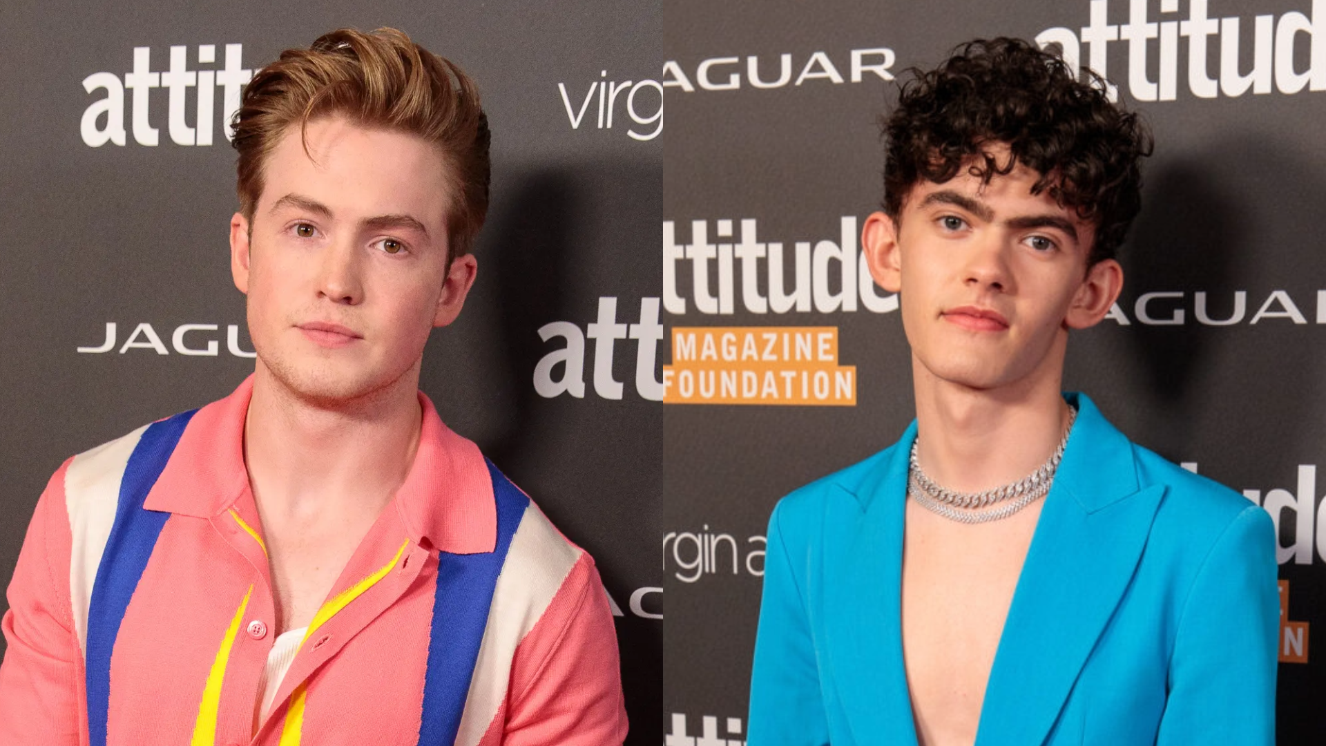 Kit Connor and Joe Locke attend the 2022 Virgin Atlantic Attitude Awards, powered by Jaguar