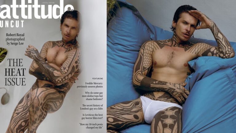 Robert Royal on the cover of Attitude Uncut (Images: Serge Lee)