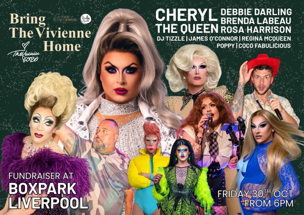Bring The Vivienne Home Fundraiser at Boxpark Liverpool Poster