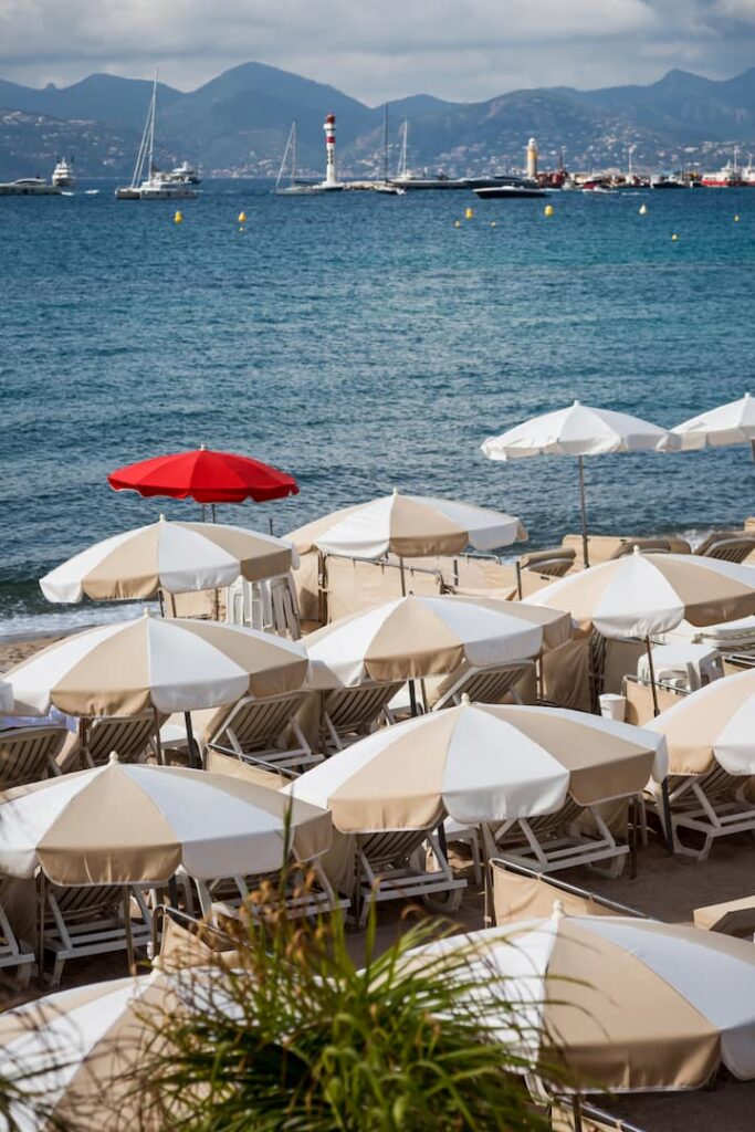 A beach in the south of France